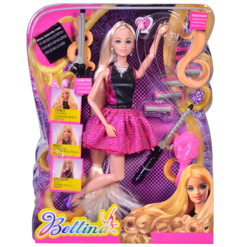 Кукла с аксесоари за прически - 29 см.