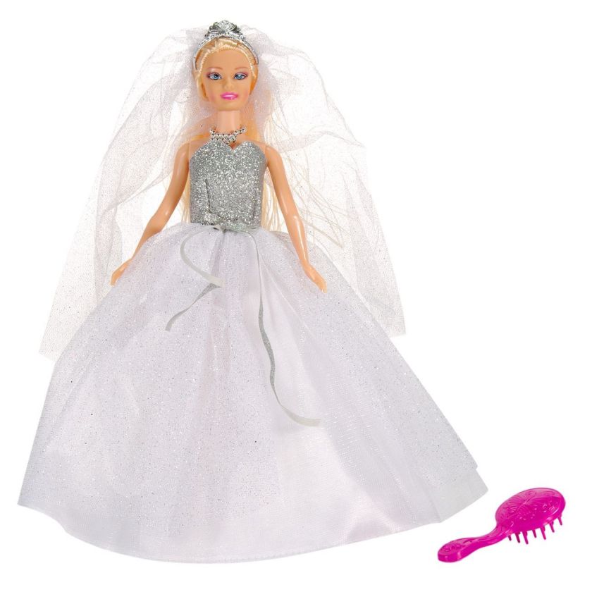 Кукла - булка - с воал + четка за коса - 30 см.