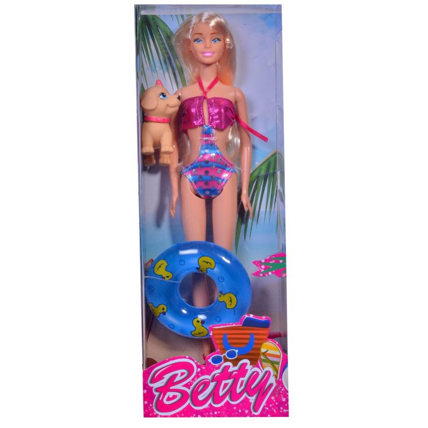 Кукла - манекен - с бански, куче и пояс - 30 см.