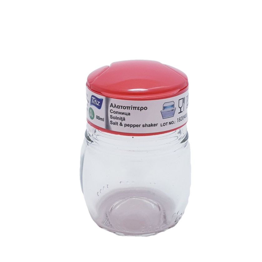 Солница / пиперница - стъклена - 80 мл.
