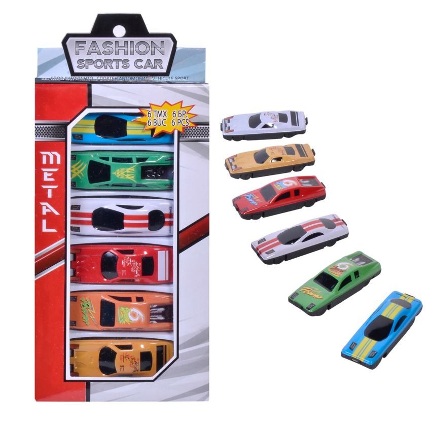 Спортни автомобили - 7.5 см. - 6 бр.