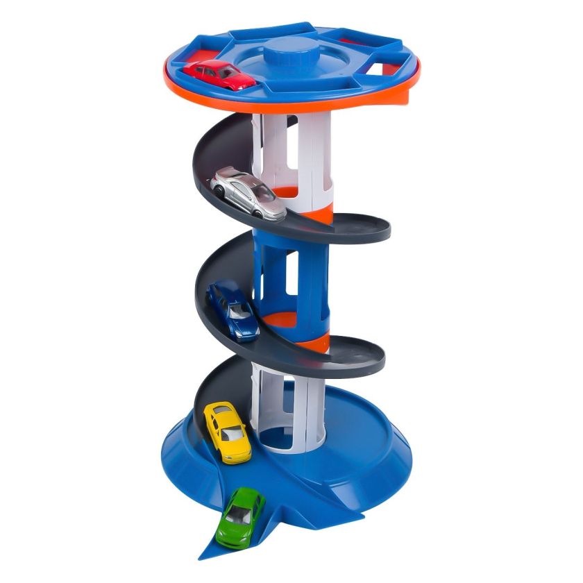 Комплект - паркинг с кръгла писта + 5 автомобила