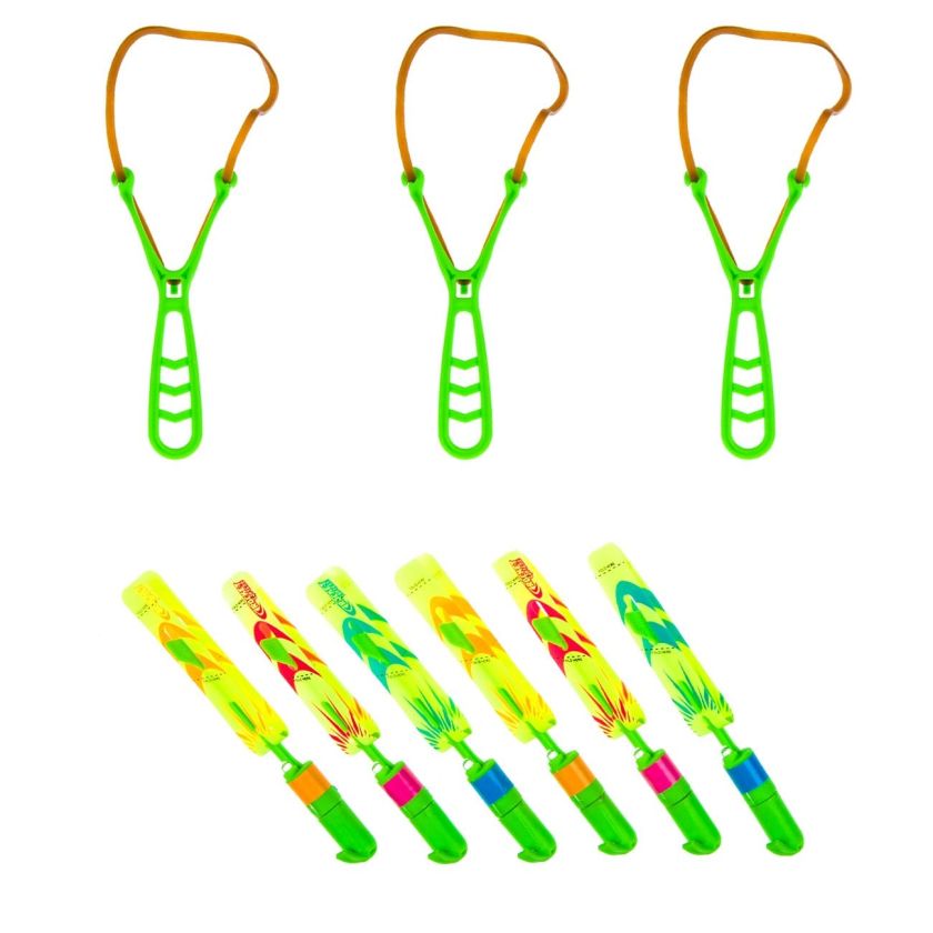 Играчка - прашка със светещи стрелички - 9 части