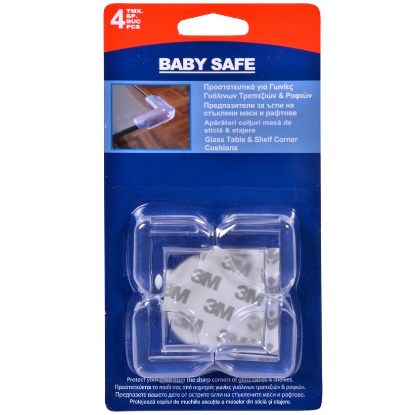Предпазители за ъгли на стъклени маси и рафтове - 4 бр.