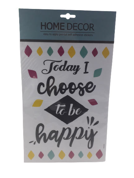 Стикер за стена - Happy - 21 х 30 см.