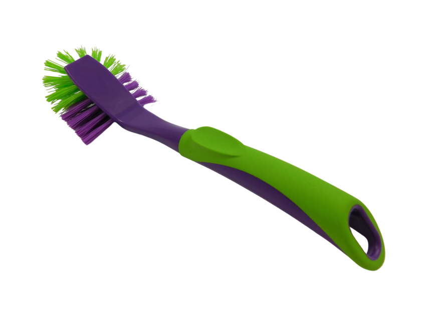 Четка за чинии - лилаво и зелено