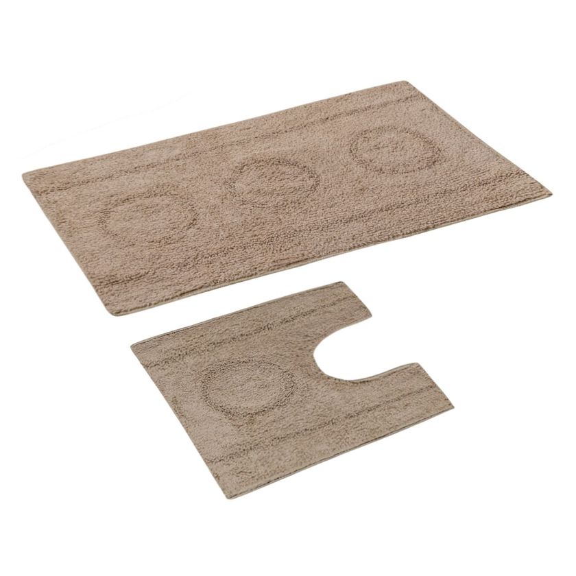 Изтривалки за баня - кафяви - 2 бр.