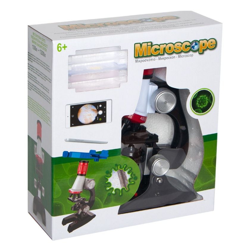 Детски микроскоп с поставка за мобилен телефон