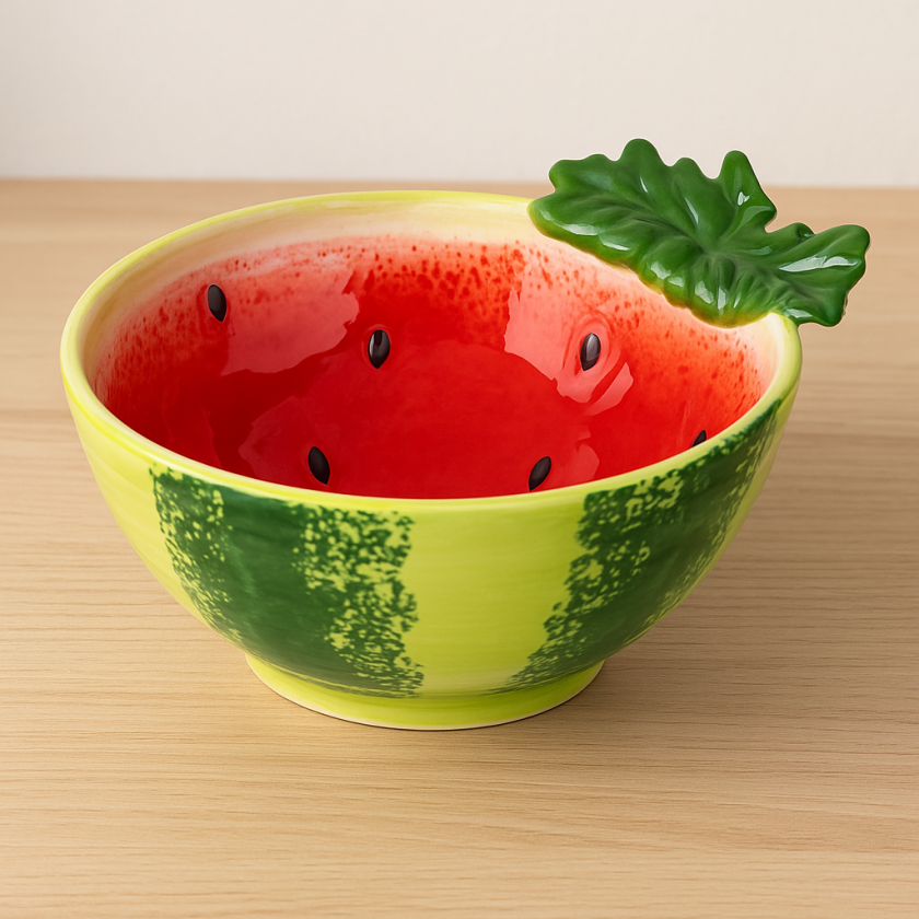 Керамична купа за сервиране на сладолед - Диня - 345 мл.
