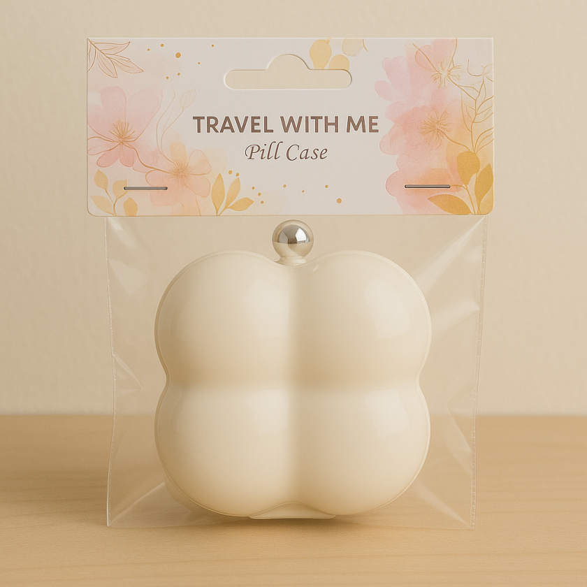 Елегантна кутийка за хапчета - 7 x 4 x 7 см.