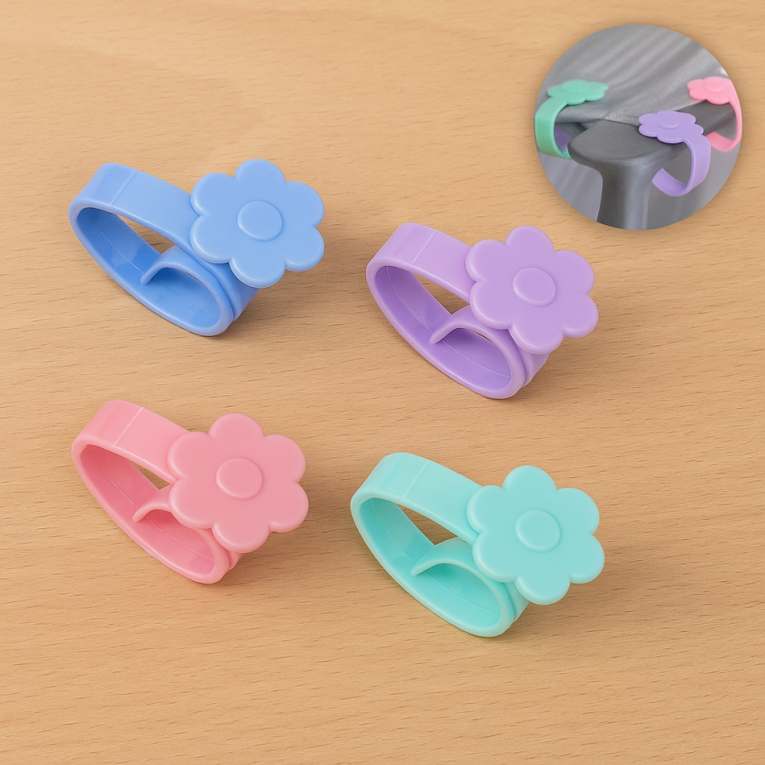 Щипки за покривка на маса - Цветни - 4 бр.