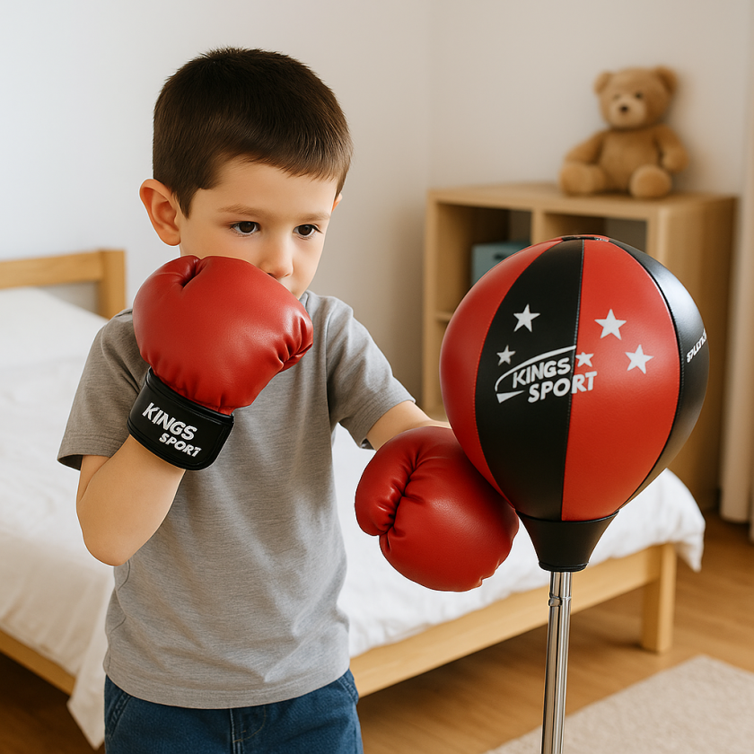 Детска боксова круша с ръкавици - до 102 см.