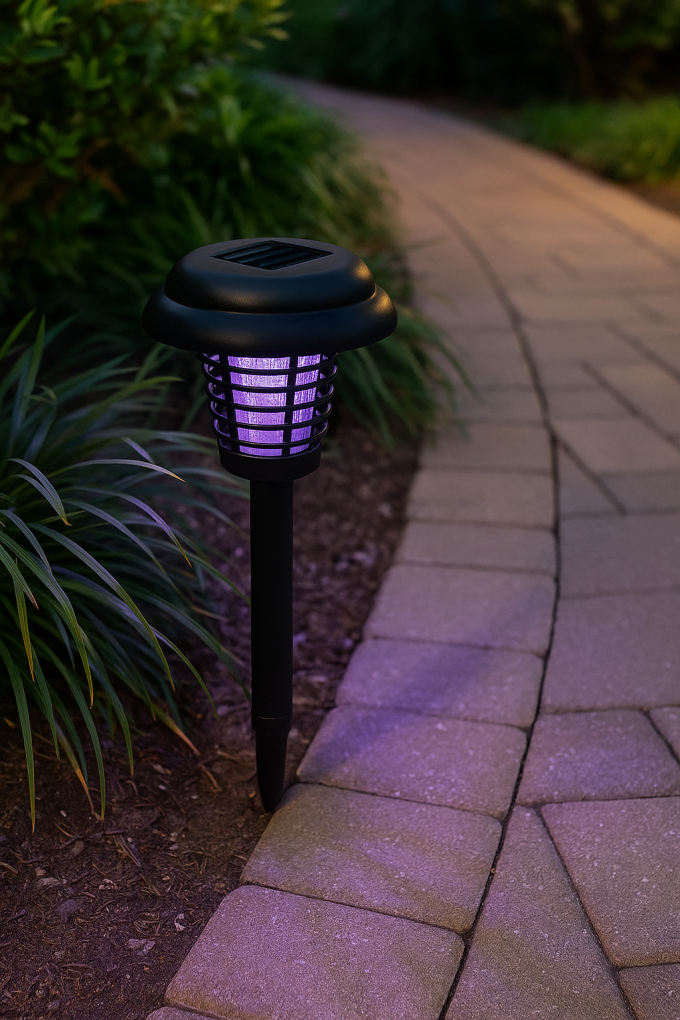 Соларна лампа против комари и насекоми - 36 см.