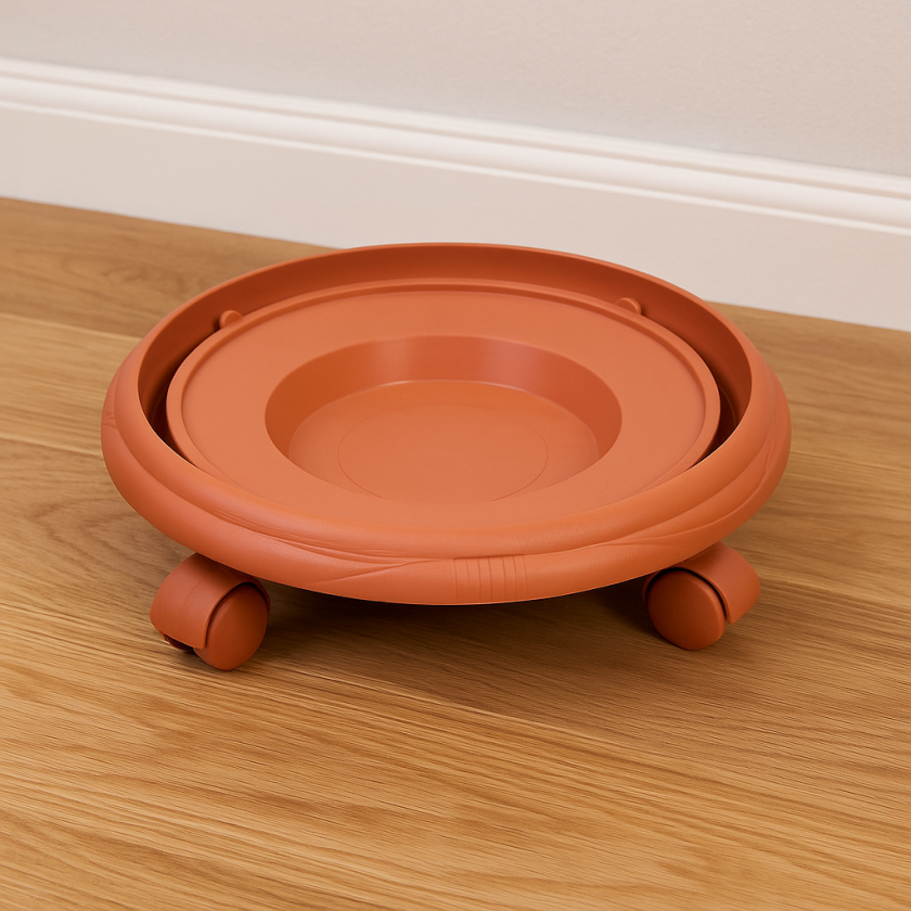 Чиния за саксия с колелца - голяма (до 39 л.)