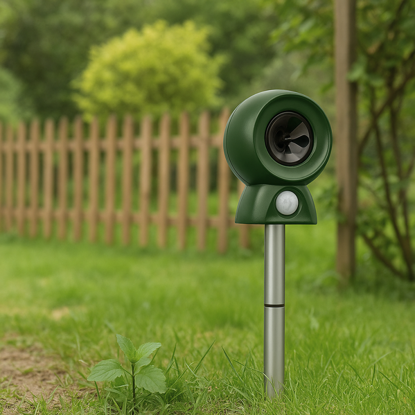 Соларен ултразвуков репелент за котки и кучета