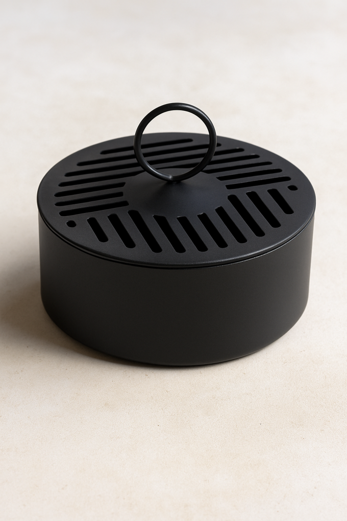 Поставка за спирали против комари - Метална - Черна