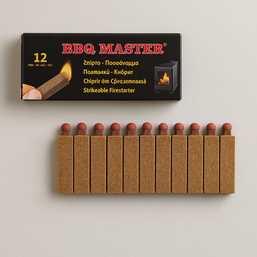 Разпалка за BBQ или камина - 12 бр.
