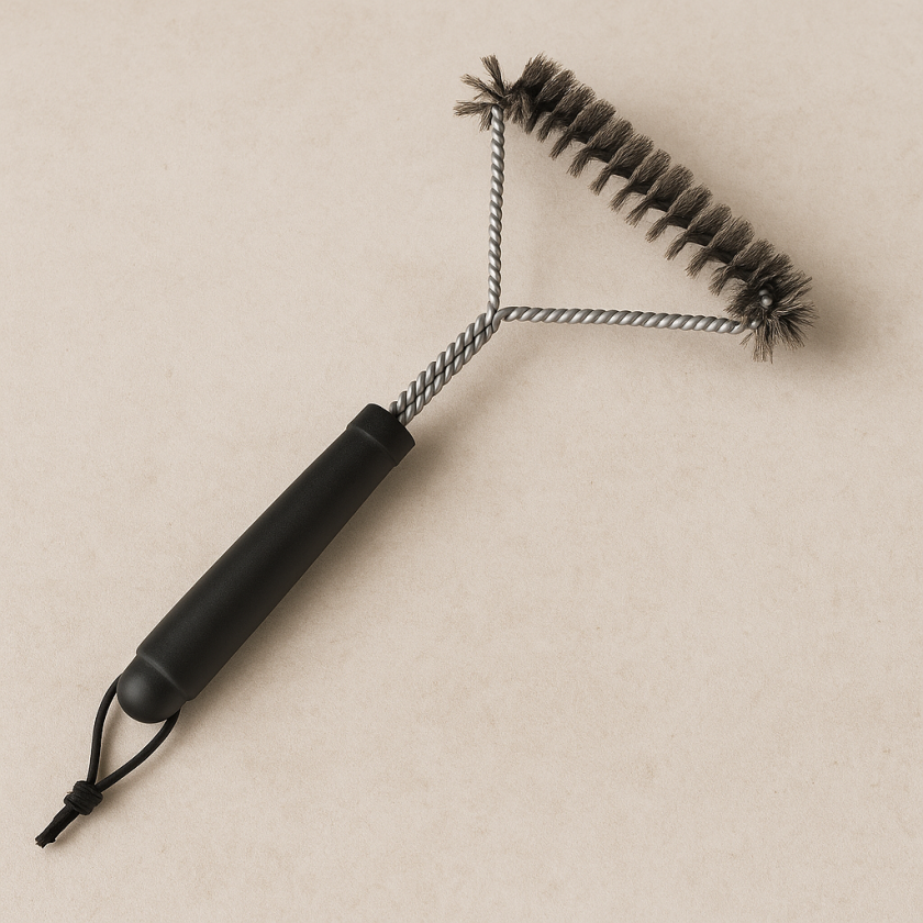 Триъгълна четка за  BBQ от неръждаема стомана 30 см.