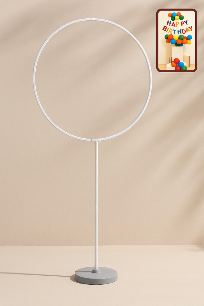 Кръгла стойка за украса с балони - 34 балона - 87 см.