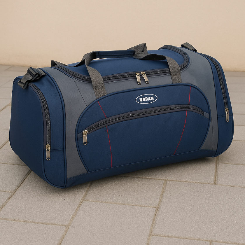 Сак за пътуване - 55 литра - 60 x 29 x 32 см. - Син/Сив