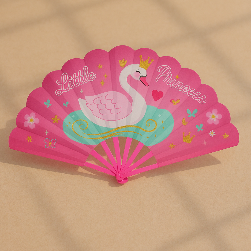 Детско ветрило - Лебед - 24 см.