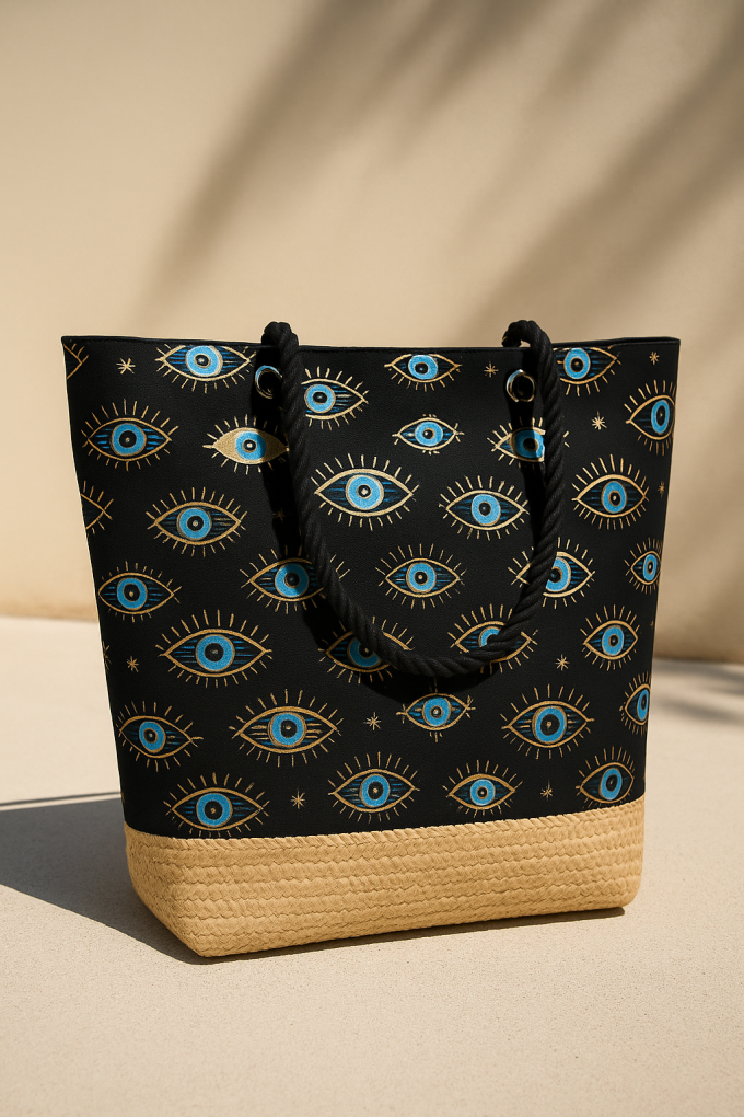 Плажна чанта Black Blue Eyes - 55 x 15 x 42 см.