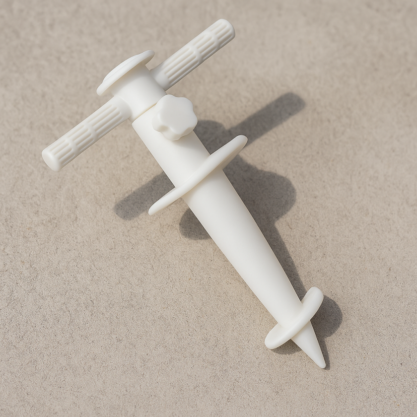 Пластмасова  основа за чадър - 30 x 16 см, - Бяла