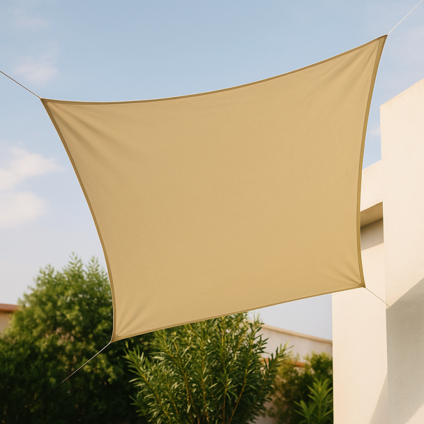 Квадратен  сенник - бежов - 3 х 3 метра 