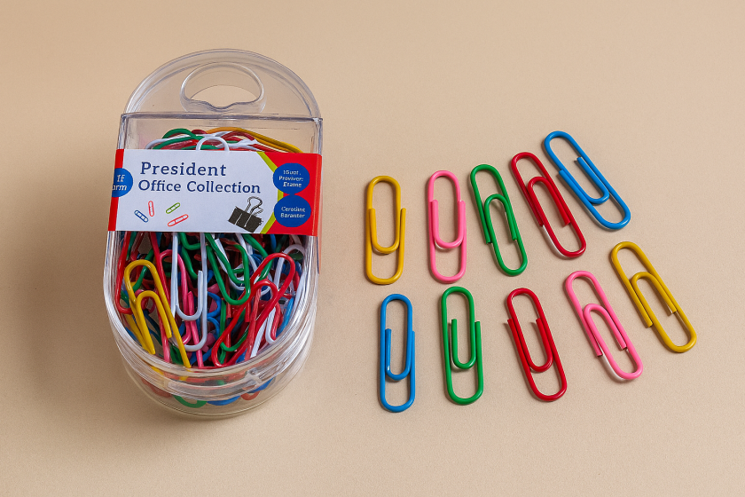 Цветни кламери 28 мм - 80 бр.