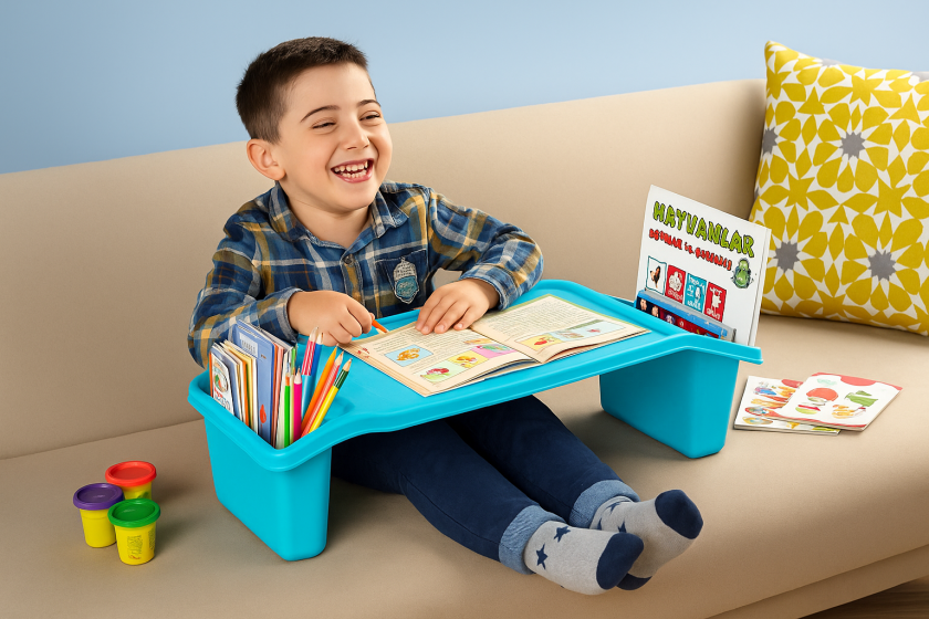 Детско синьо бюро, 59.5 x 30.3 x 21.1 см.