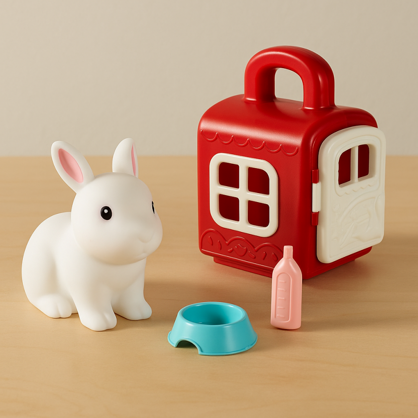 Кош за пренос на заек с два аксесоара