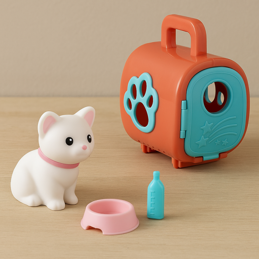 Кош за пренос на коте с два аксесоара