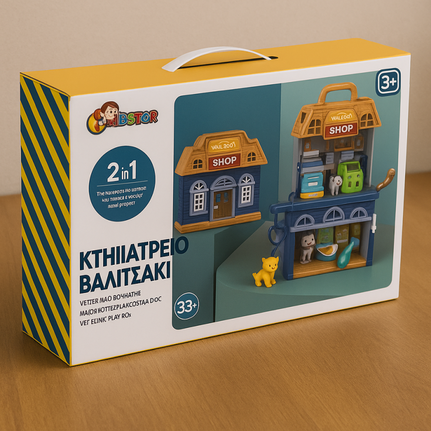 Ветеринарно куфарче с аксесоари, 33 бр.