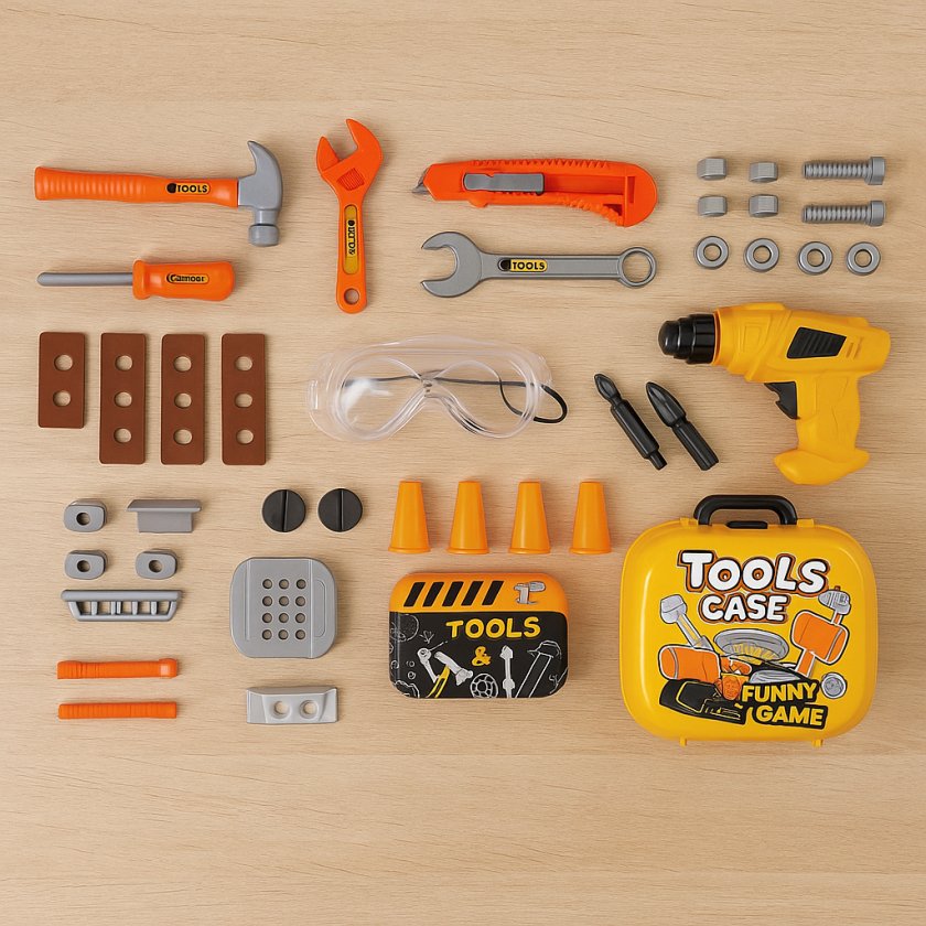 Детски куфар с инструменти - 35 бр.