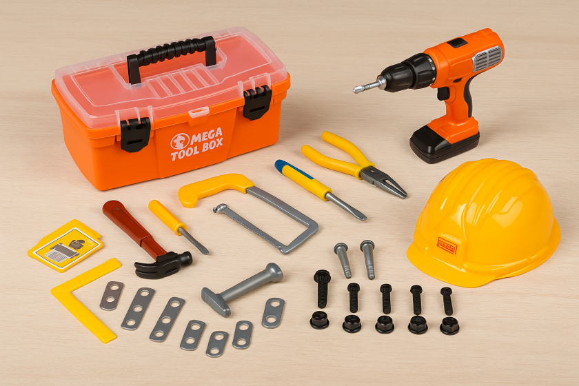 Детски куфар с инструменти - 33 бр.