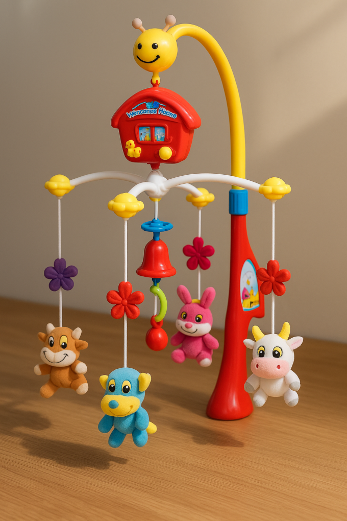 Въртяща музикална люлка за бебета