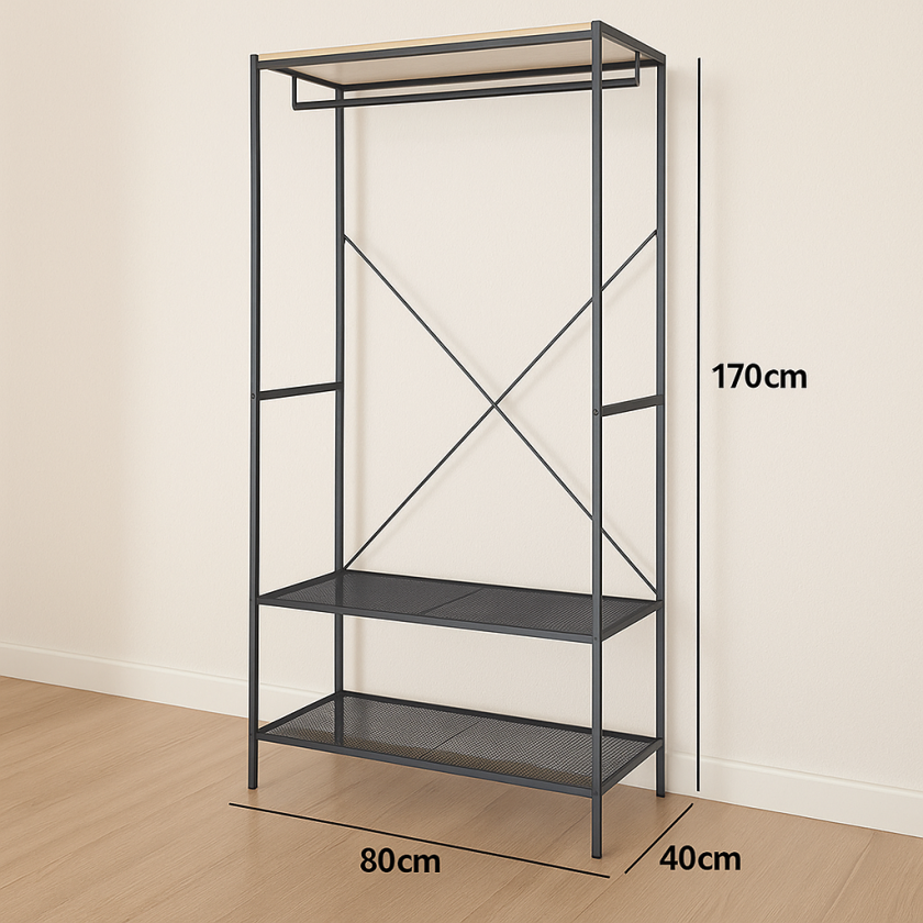 Закачалка с рафтове, 80 x 40 x 170 см.