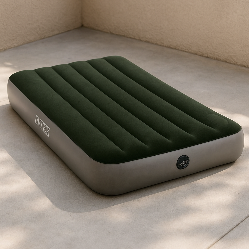 Единичен надуваем матрак с помпа 0.99 x 0.25 x 1.91 см.