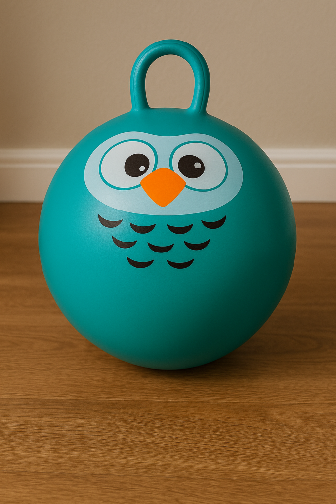 Подскачаща топка сова, 45 см.