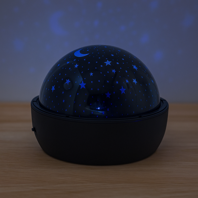 LED проектор с въртящи се звезди 17 x 17 x 18 см.