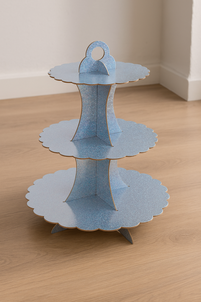 Хартиена основа за сладкиши, цвят холографски