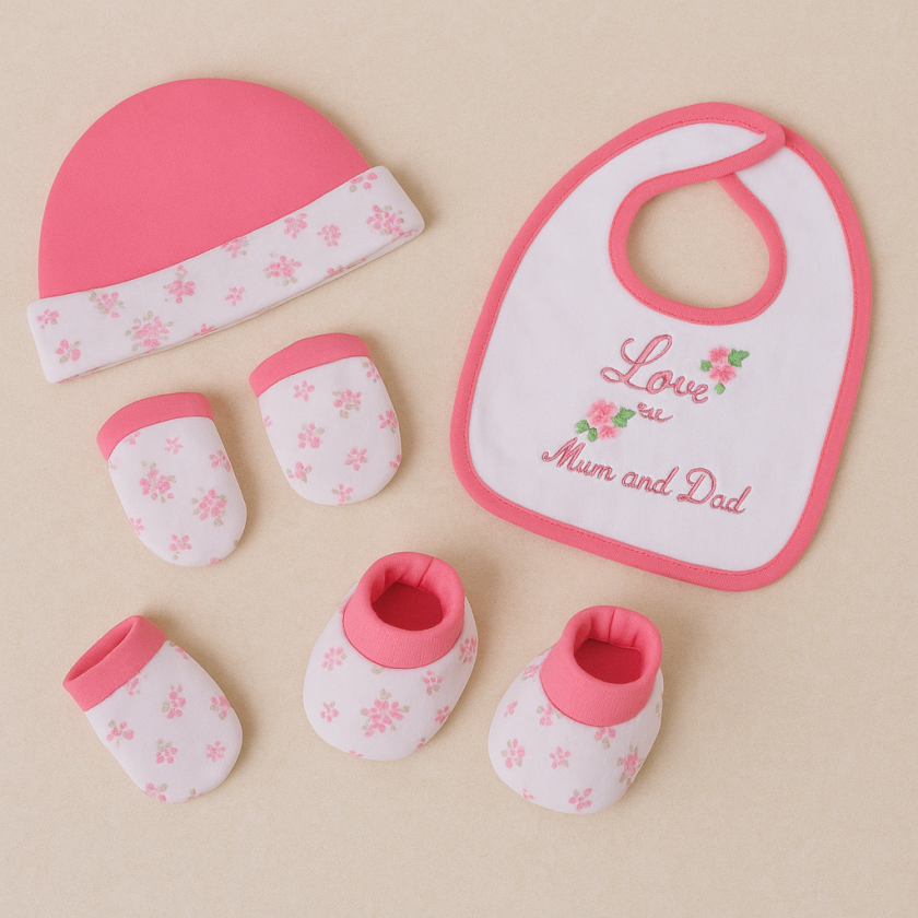 Бебешки комплект за новородено - 4 части