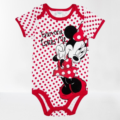 Бебешко боди - точки - Мини Маус