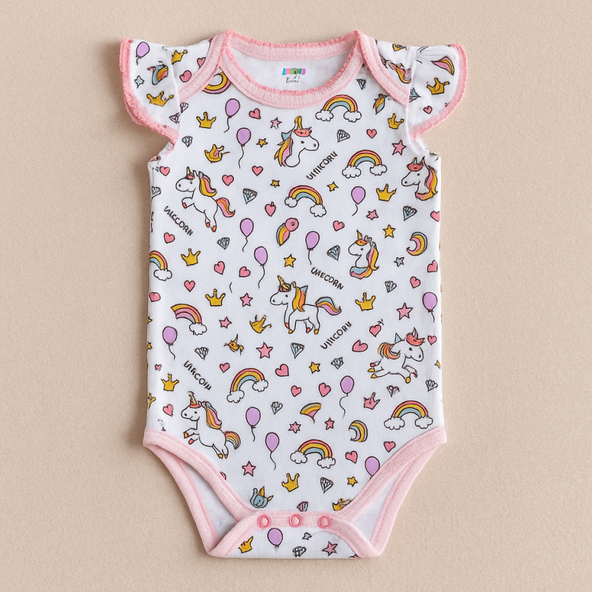 Бебешко боди - без ръкави - еднорог
