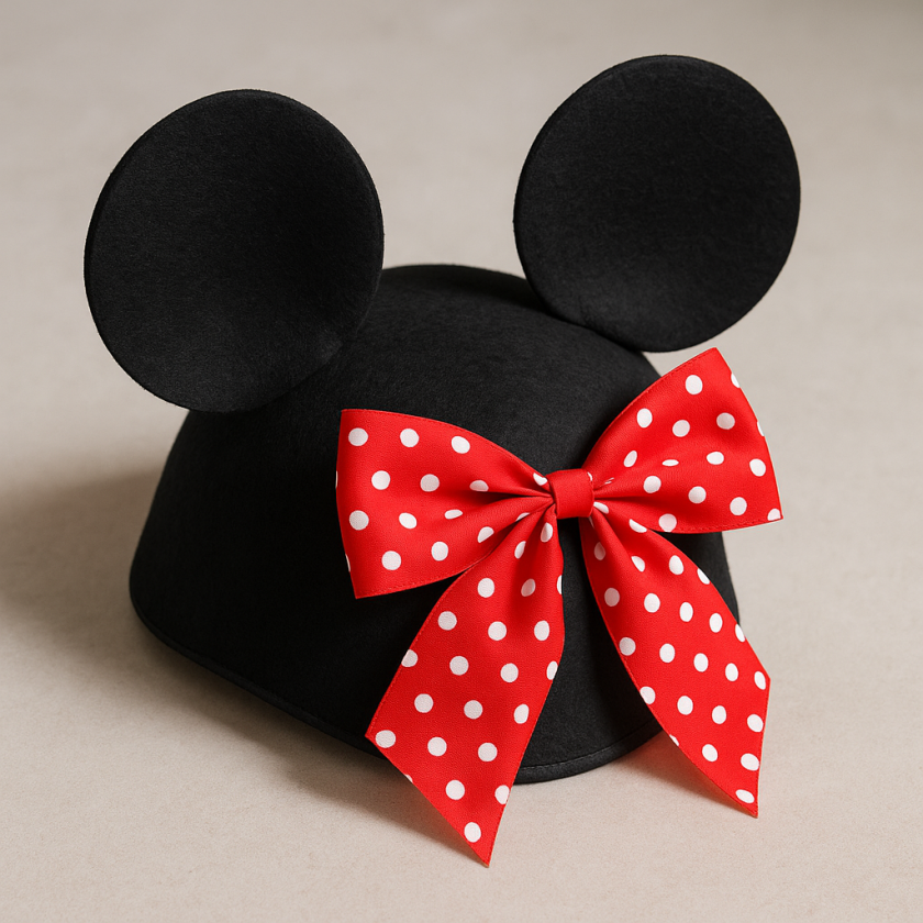 Карнавална шапка - мишка - панделка