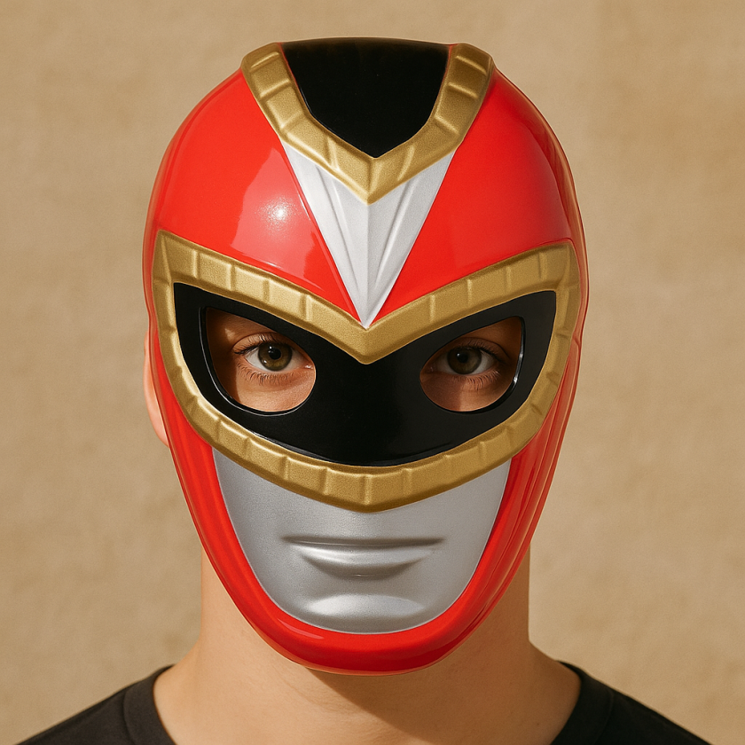Карнавална маска - супер герой - червена