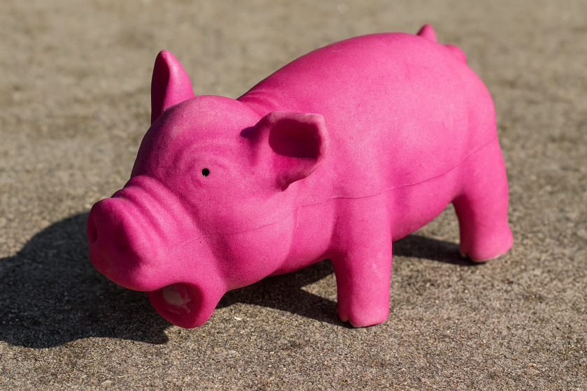 Играчка за куче - прасе със звук