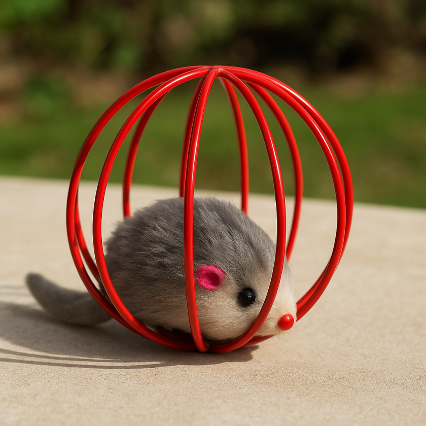 Играчка за котка - мишка в сфера