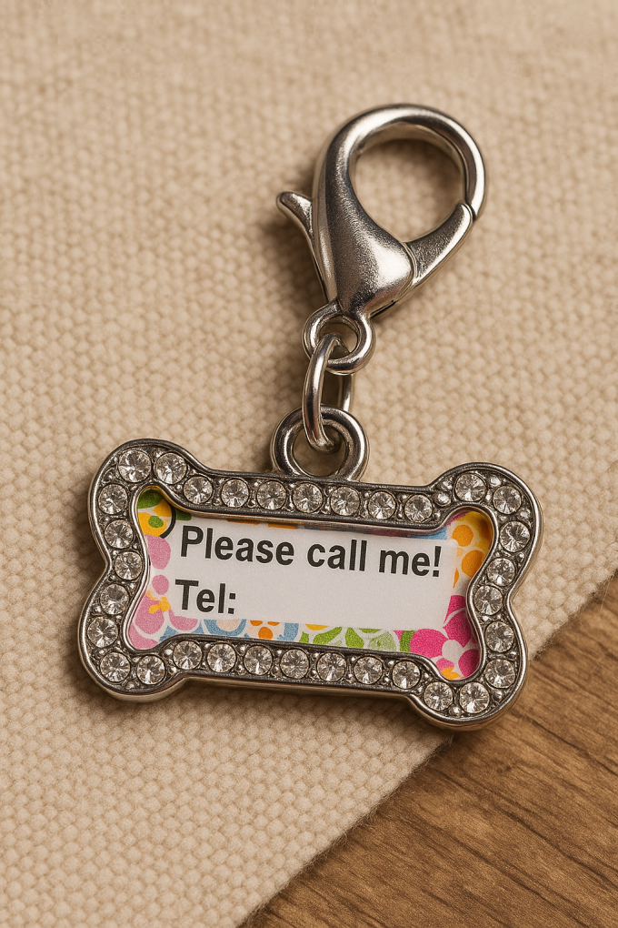 Бижу за куче - кокал с надпис