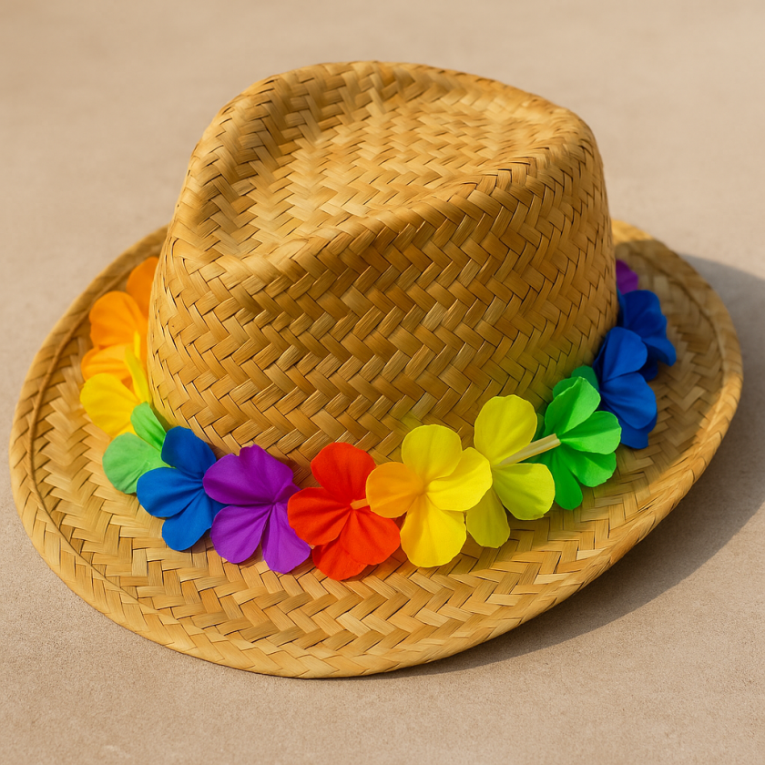 Карнавална шапка - сламена - Хавай